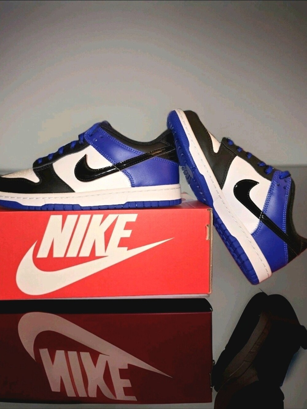NIKE DUNK LOW SE (GS) White/Black-Racer Blue HF0970100